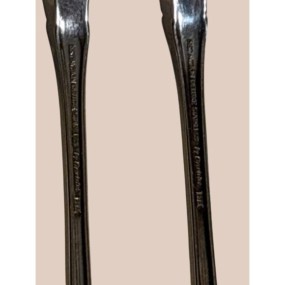 Oneida Distinction Deluxe Raphael Stainless Steel Cocktail Forks Set Of 3 - Picture 3 of 3